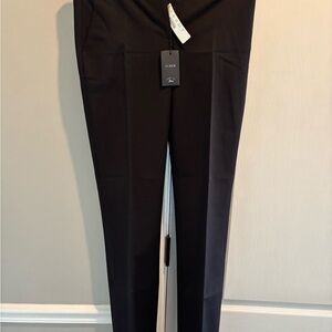 J. Crew Black Stretch Cotton Trousers